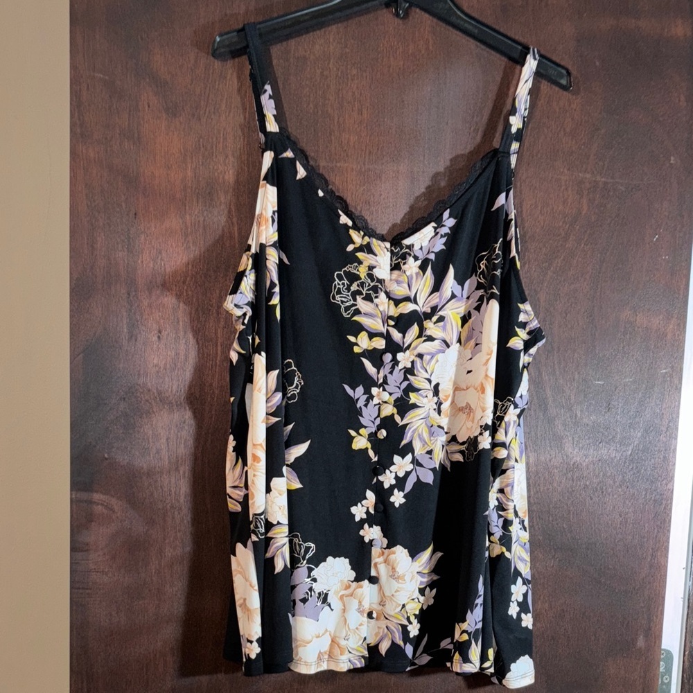 Torrid Studio Knit Button-Front Swing Cami - Picture 2 of 4